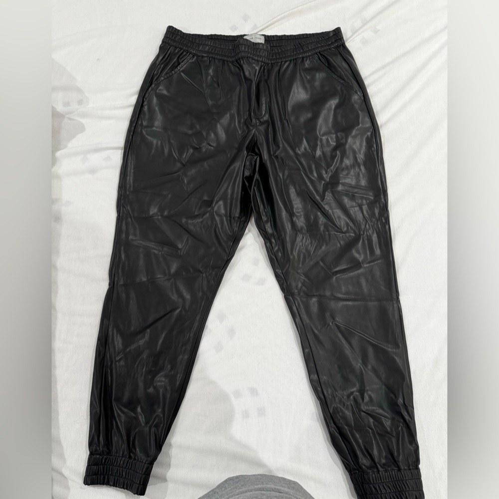 Dear John faux leather joggers